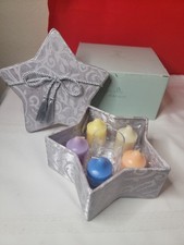 Partylite "PLATINUM STAR" Votive Candles  Holder in Gift Box  HB2102