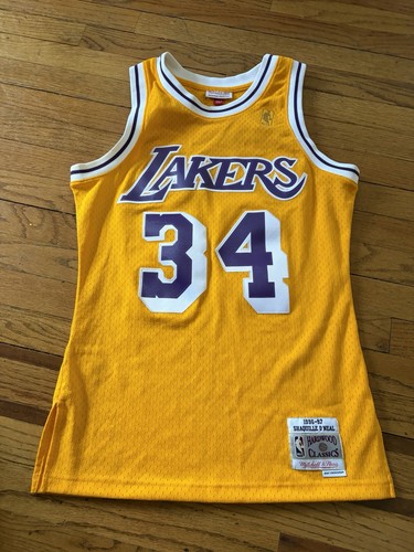 Mitchell & Ness Lakers Shaquille O'Neal #34 NBA Basketball Jersey Size S