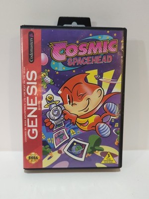 Cosmic Spacehead (Sega Genesis, 1993)  Game, and case, tested, and works.