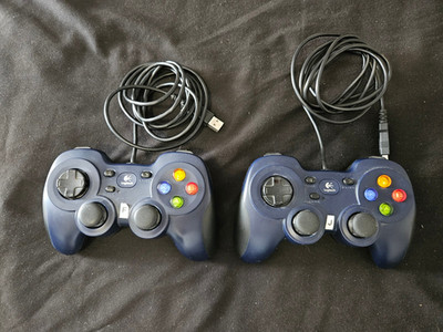 Pair 2 Logitech F310 Gamepad USB Wired Controller for PC/Mac working