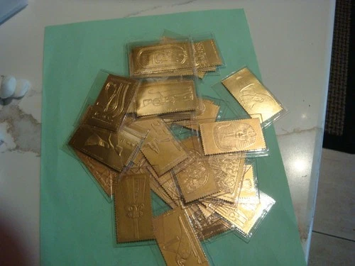 23k Gold Stamps from Scotland 8 Pounds stamps choose how many