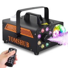 600W Fog Machine with Disco Ball 13-Color LED Lights, 2000CFM High-Output S...