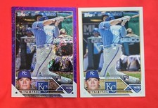 2023 Topps Nate Eaton Lot Advanced Stats /300 Purple Foil /799  #557 RC