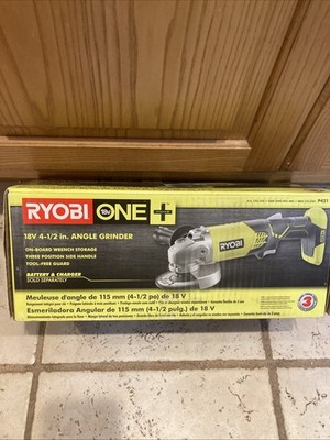 Ryobi ONE+ 18V Cordless 4-1/2'' Angle Grinder Tool Only (P4221)