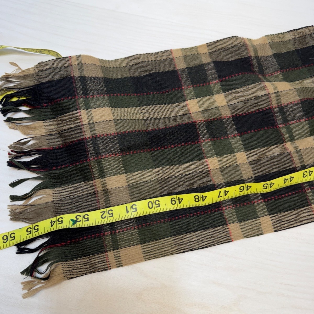 AVOCA HANDWEAVERS Ireland Pure 100% Wool Plaid Scarf Wrap View 5