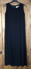 Blooming Marvellous black long embroidered beaded maternity dress 14