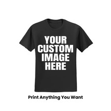 Personalised T-Shirt Custom Print Your Own Design Tee Men's Women's Custom Gift
