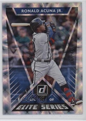 2020 Panini Donruss Elite Series Silver /349 Ronald Acuna Jr #E-8 1u5y