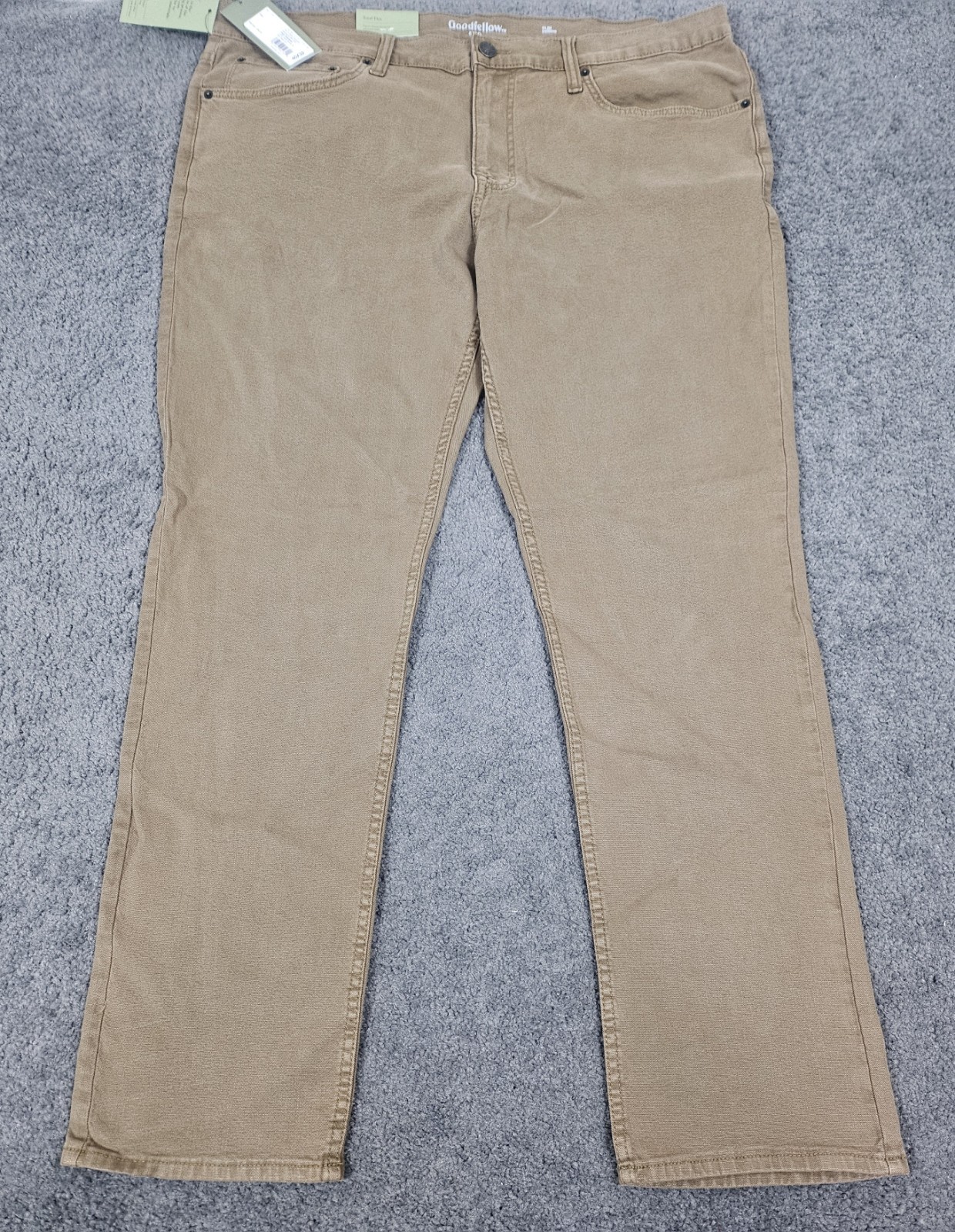 's Slim Fit Jeans 40x32 Brown Lightweight Denim Goodfellow 2