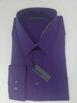Spread Collar Dress Shirt | Purple 