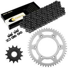 Black Drive Chain And Sprocket Kit for Honda CRF450R CRF450Rx 2004-2018