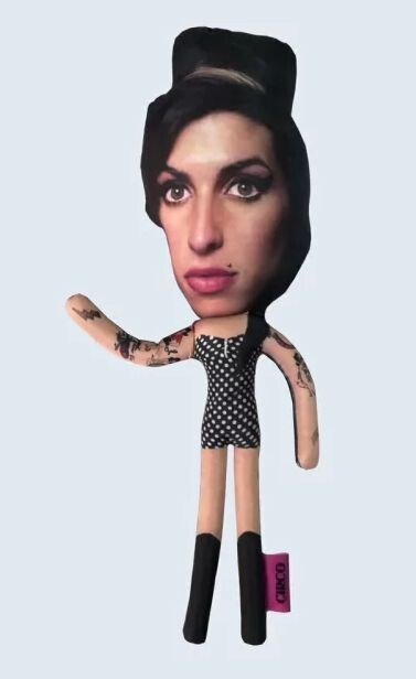 AMY WINEHOUSE 15" DOLL Handmade Stuffed Plush Toy Action Figure Cloth Fleece cd