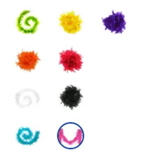 the Flying Trapeze Chandelle Feather Boa 6 Ft Various Colors New