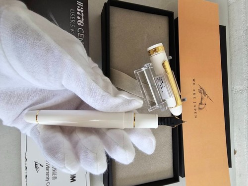 Platinum New #3776 CENTURY Fountain Pen Chenonceau White Broad Nib PNB-15000#2-4 - Picture 5 of 11