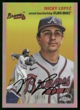 Nicky Lopez 2023 Topps Chrome Platinum Anniversary ROSE GOLD /75 #141