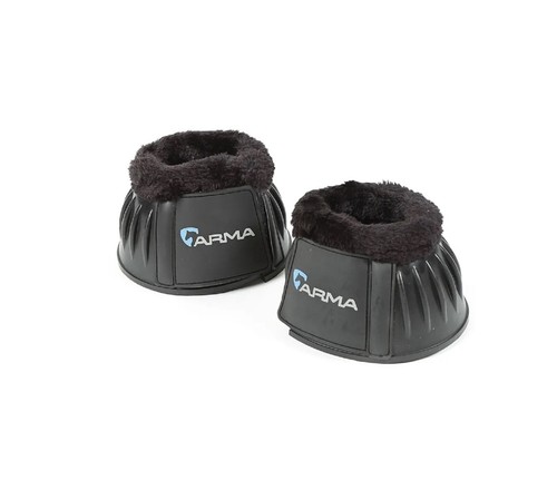 OVER REACH BOOTS FLEECE TOP Shires Arma Fleece Topped Cushioned Protection BLACK - Picture 5 of 9