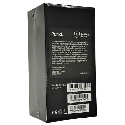 BNIB Punkt MP02 4G Black 16GB + 2GB Single-SIM Factory Unlocked