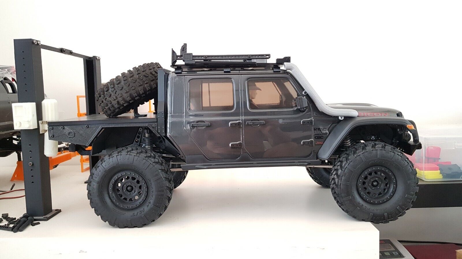 Upgrade for Axial scx10 iii Flatbed tray jeep gladiator JT wrangler RC |  eBay