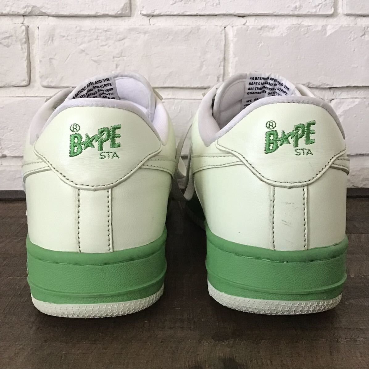 Leather x suede BAPE STA sneakers a bathing ape shoes NIGO US 10 w