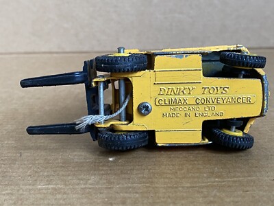Dinky Toys Climax Conveyancer Fork Lift Truck, No 404, 1967, Die