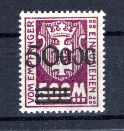 DANZIG PORT 28PF Right NULL Damaged * MH (CA6649