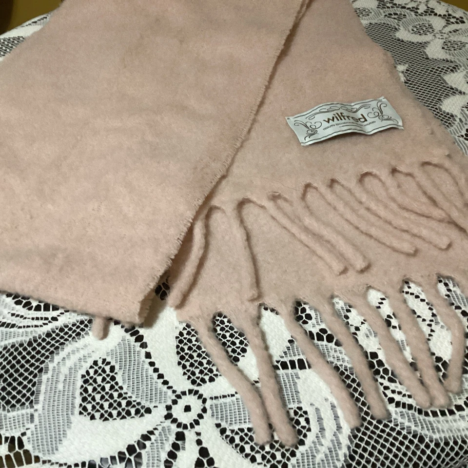 Bufanda de lana Wilfred Tessuto con flecos Foto 2 de 4