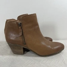 Frye Womens Sz 9.5M Judith Ankle Double Zip Leather Bootie Boots 3475044-COG Y2K