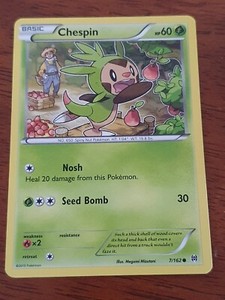 Chespin 7/162 (NON HOLO) Common 2015 XY: Breakthrough Pokemon Card