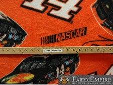 Polar Fleece Fabric Print NASCAR 14 BASS PRO SHOPS LICENSED Sold By The Yard