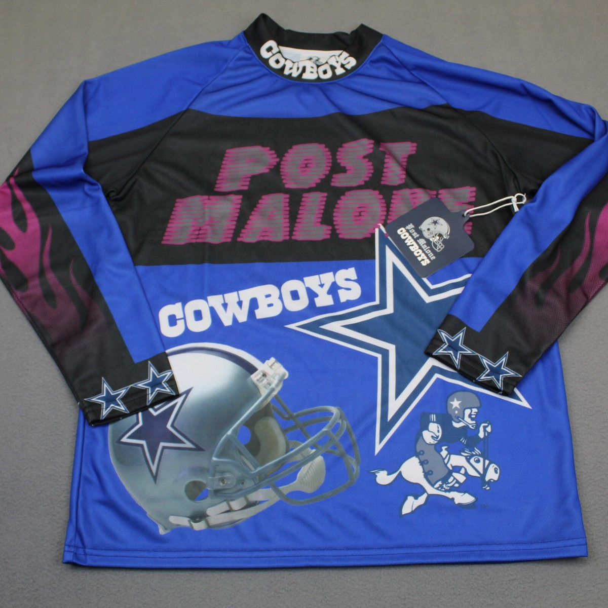 Post Malone Cowboys Gear Dallas Cowboys Jersey Mens Large Blue