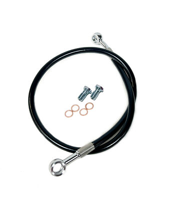 Streamline +6 Extended Steel Braided Rear Brake Line For YFZ450R – Clear Coat, Lifetime Warranty