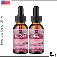 2x Shilajit Resin Organic Supplement with 85 Trace Minerals Fulvic Acid 60ml