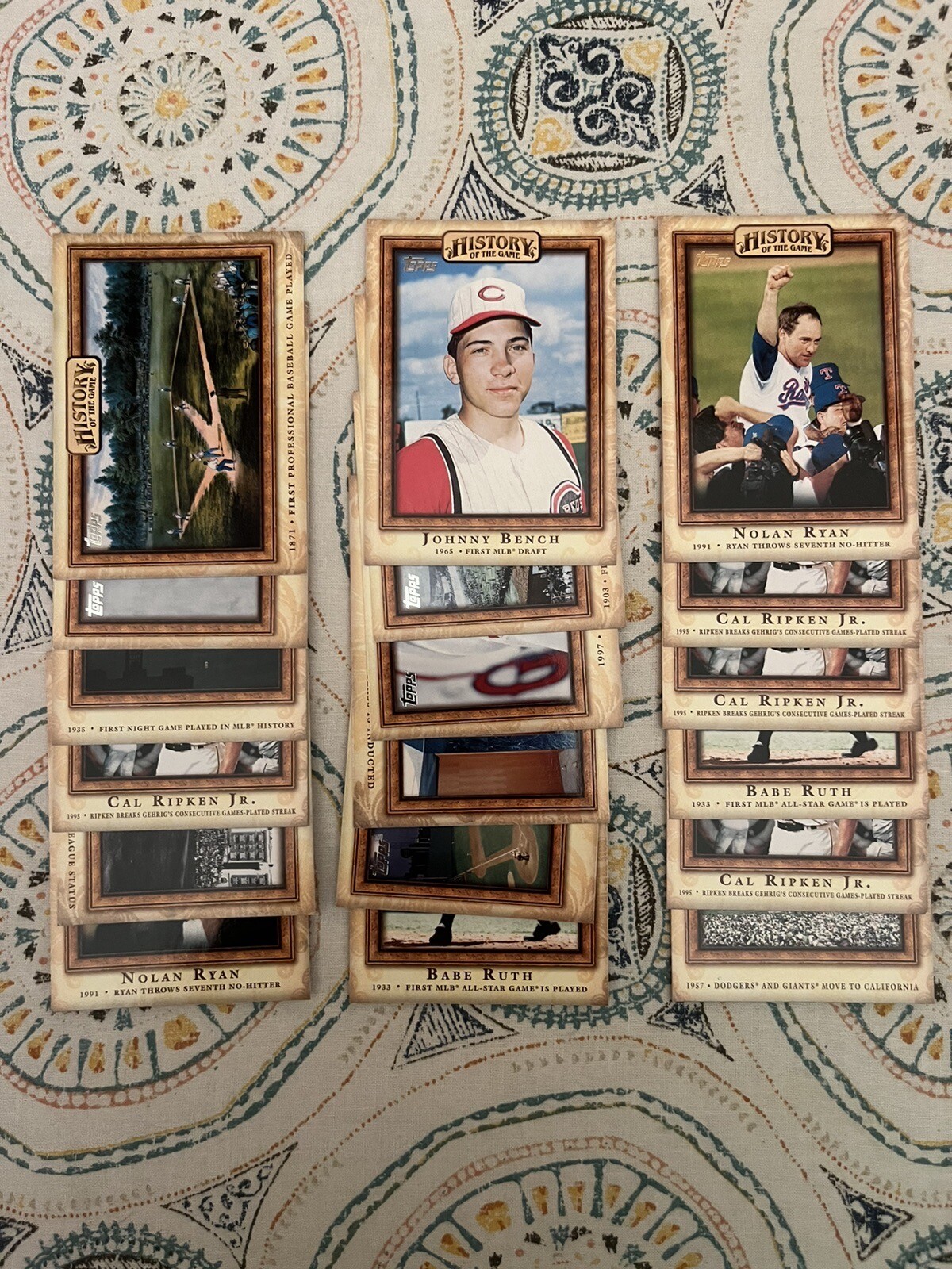 (18) 2010 Topps Baseball History of the Game Lot of 18 Cards eBay