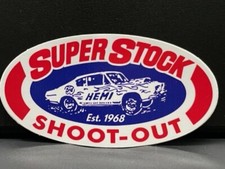 Vrhtf Vtg Sytle Super Stock Shootout 5x 3 Die Cut Sticker