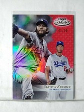 2017 Topps Gold Label Clayton Kershaw Dodgers #85 41/50 rojo como nuevo F3959