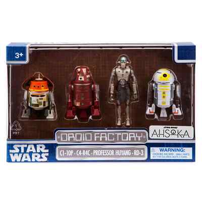 Disney Star Wars Ahsoka Droid Action Figure Set Chopper, Huyang New Great Gift