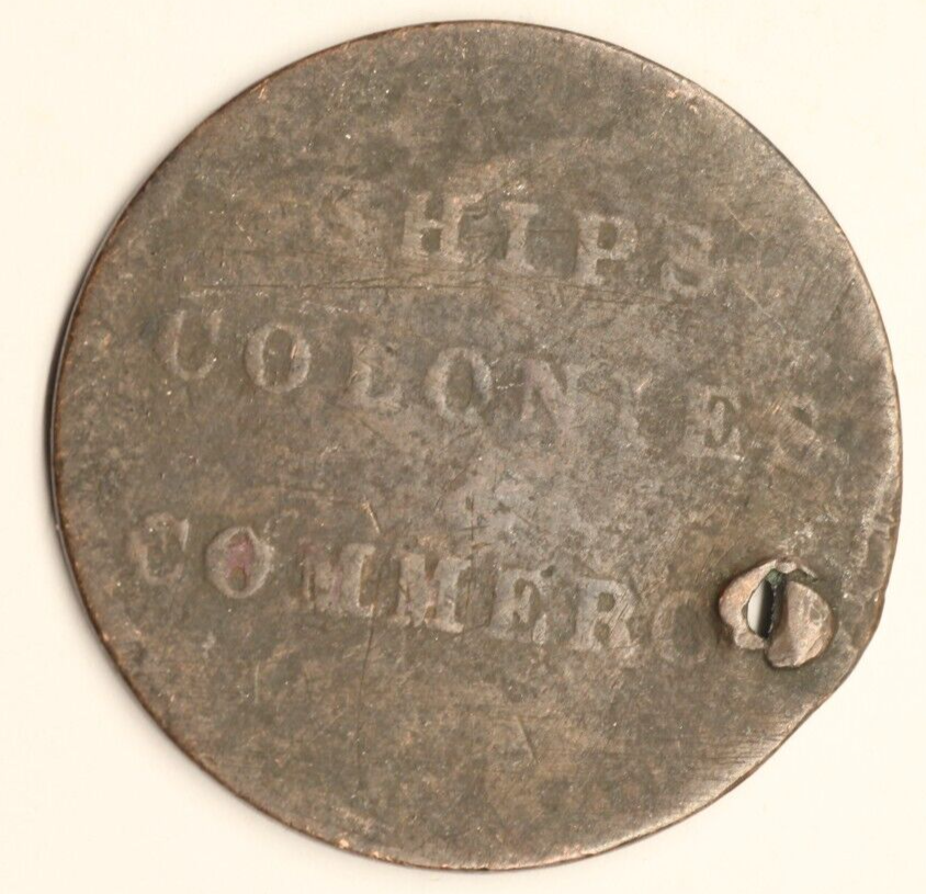 1835 Prince Edward Island Ships Colonies & Commerce Half Penny