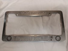 Volkswagen Of Downtown La California Car Dealership Metal License Plate Frame