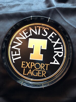 Vintage Tennet s Extra Export Lager Serving Tray Wellpark Brewery Scotland