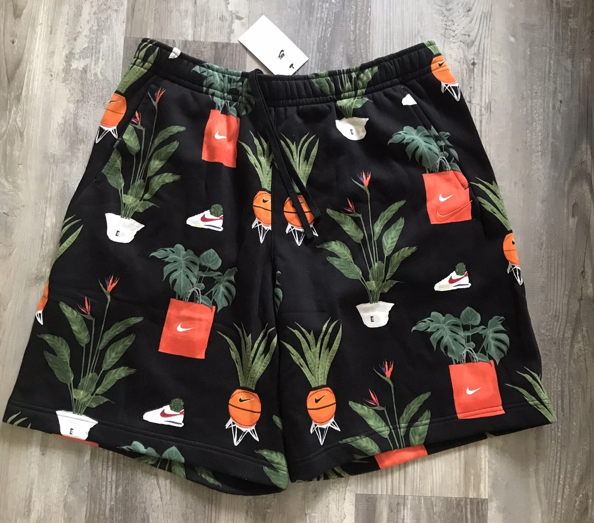 Nike Men 3XL Sportswear Court Phantom Cortez Plant Fleece Shorts DV9613 010 New