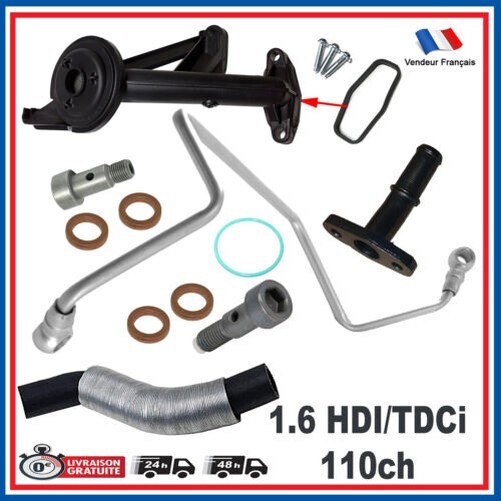 Turbo Montagekit FüR Motor 1.6 HDI 110 PS PSA CitroëN Peugeot Ford Volvo-image
