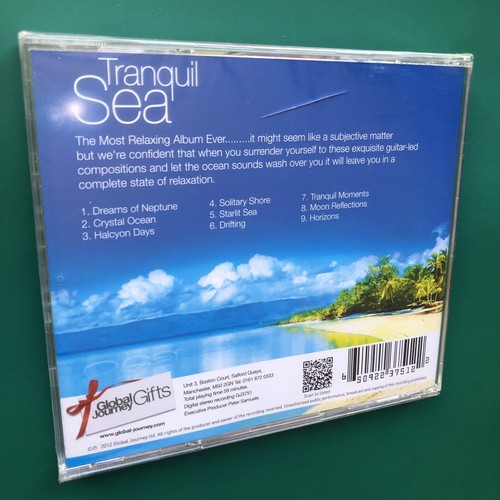 TRANQUIL SEA Ambient Therapy Relaxation CD Halcyon Days • Crystal Ocean • SEALED - Picture 2 of 6