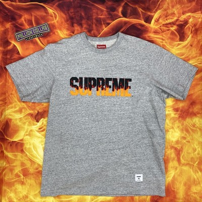 supreme flames s/s top | eBay