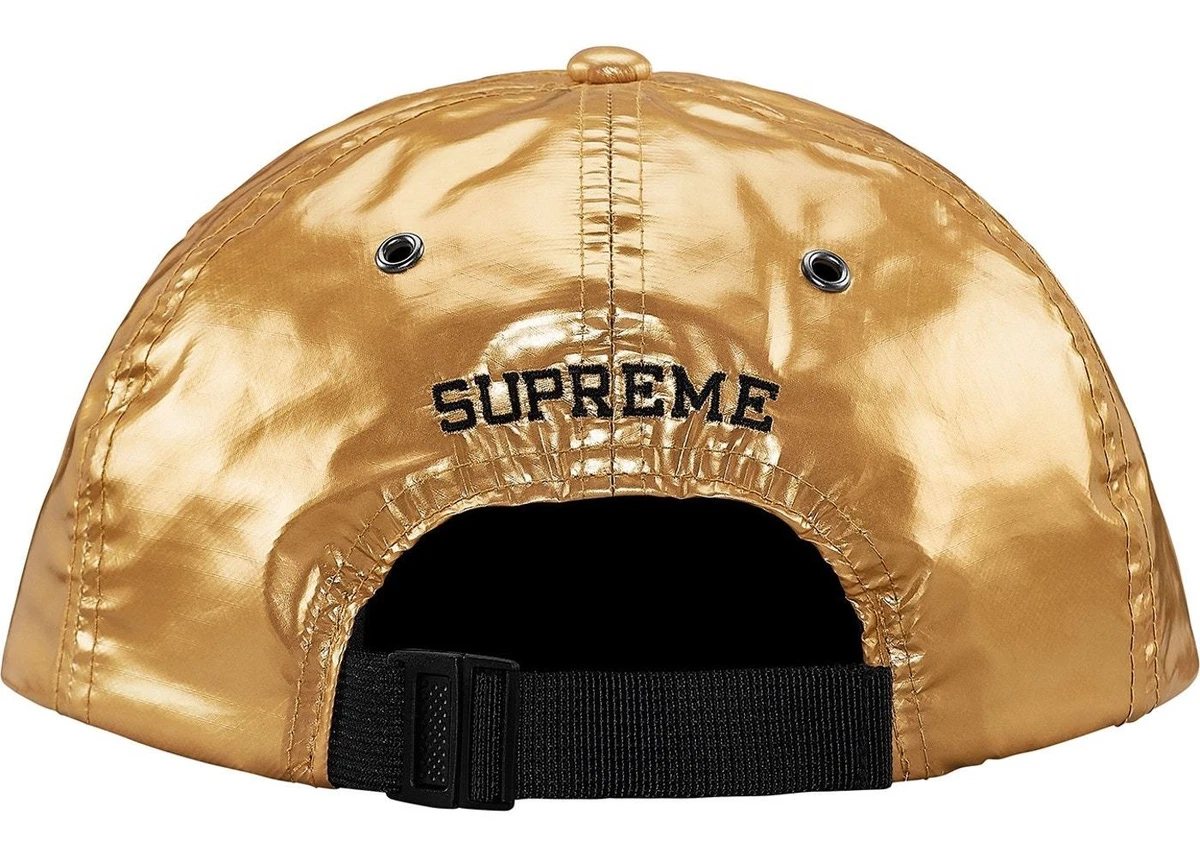 Supreme New York SS18 The North Face Metallic 6-Panel Gold Strap 100% Authentic