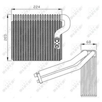 NRF 36063 Verdampfer Klimaanlage Klimaanlagenverdampfer Klimaverdampfer