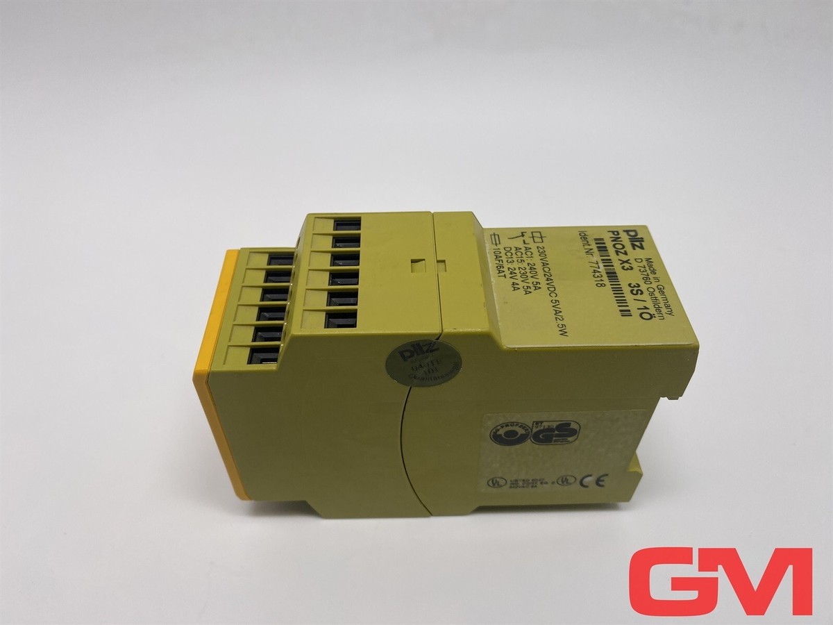 PILZ PNOZ X3 &ndash; Modulo Di Sicurezza 230VAC/24VDC 3n/o 1n/c &ndash; Usato Funzionante