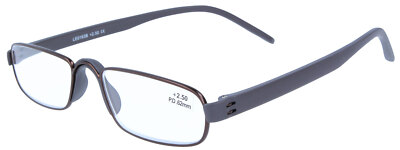 Graue Fertiglesebrille NOTARY aus hochwertigem leichten Kunststoff | NEU