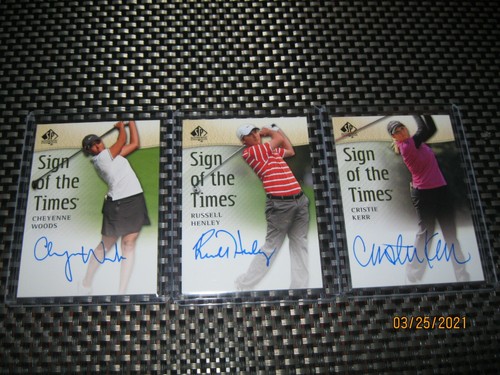SIGN OF THE TIMES UPPERDECK SP AUTOGRAPH CARDS