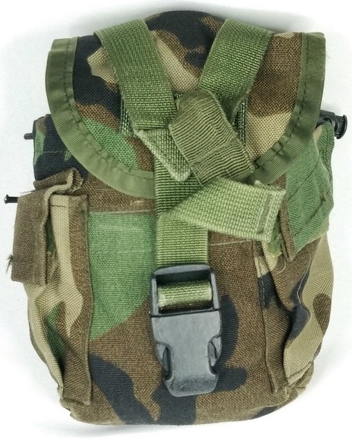US Military 1 QT MOLLE ll Canteen Utility Cover Pouch Woodland ARMY