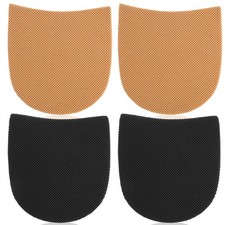 Boot Heel Replacement Anti Slip Rubber Pads Cuttable 4mm 2 Pairs Black Brown Sho